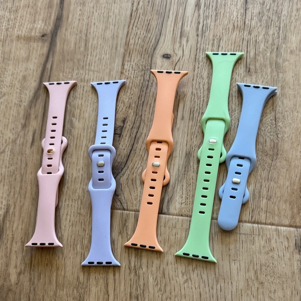 Colorful Silicone Watch Bands Set